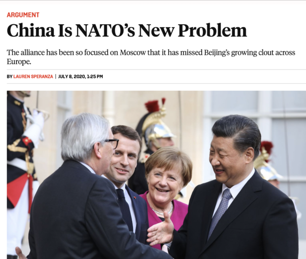 NATO se reorientează spre China